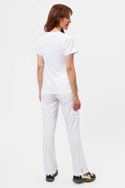 Women's Healing Hands Rebecca Flare scrub trousers white-9