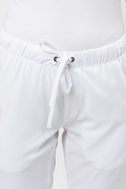 Women's Healing Hands Rebecca Flare scrub trousers white-6