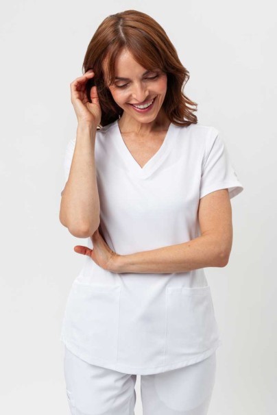 Women's Healing Hands scrubs set (Monica top, Rebecca trousers) white-3