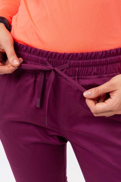 Women's Uniforms World Zora scrub top wine-5