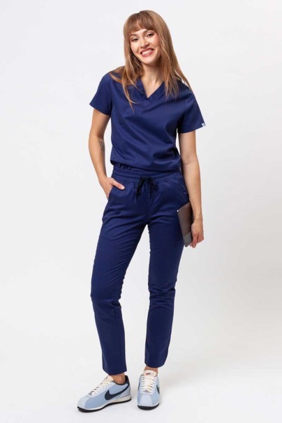 Women's Uniforms World Zora scrub top navy-8