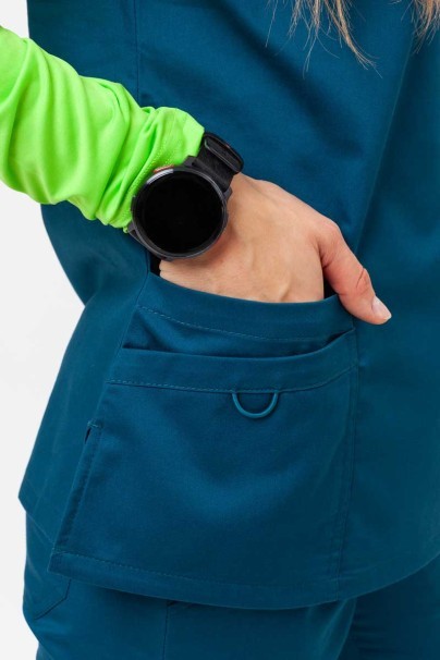 Women's Uniforms World Alyssa scrub top caribbean blue-5