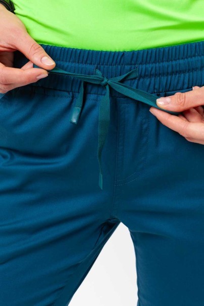 Women's Uniforms World Zora scrub top caribbean blue-5