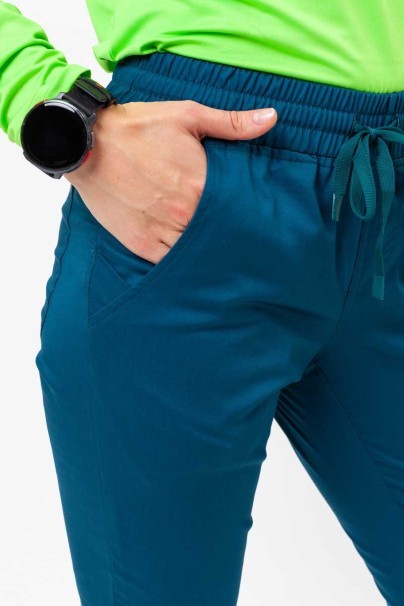 Women's Uniforms World scrubs set (Alyssa top, Zora trousers) caribbean blue-10