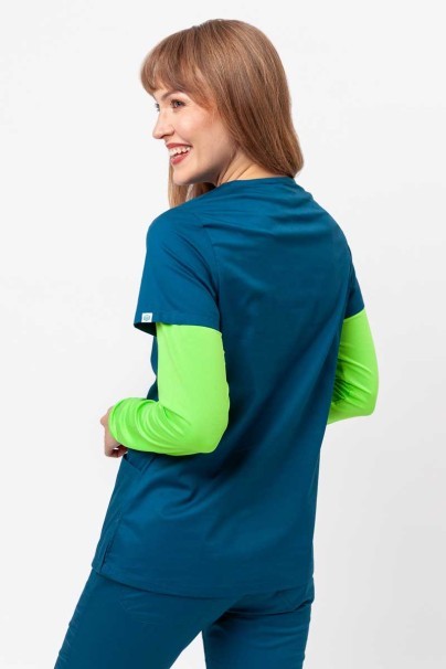 Women's Uniforms World scrubs set (Alyssa top, Zora trousers) caribbean blue-4