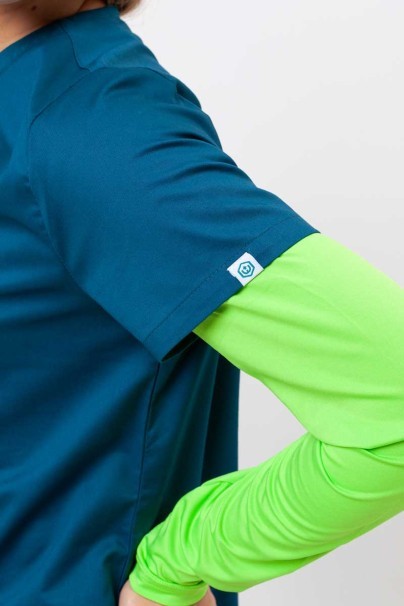 Women's Uniforms World scrubs set (Alyssa top, Zora trousers) caribbean blue-6