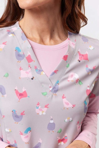 Women’s Maevn Prints scrub top Hot Chicks-2