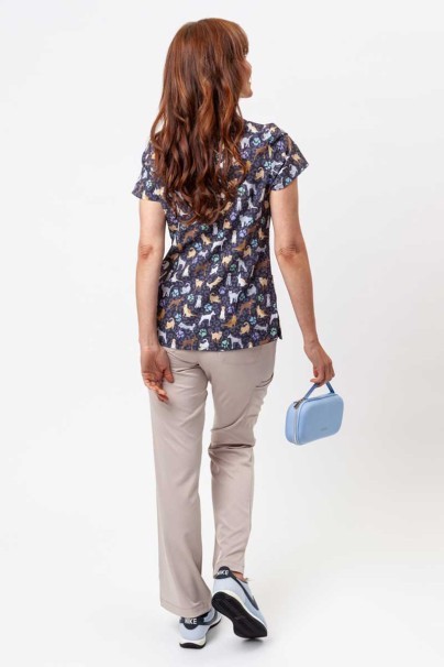 Women’s Maevn Prints scrub top Wild Pets-6