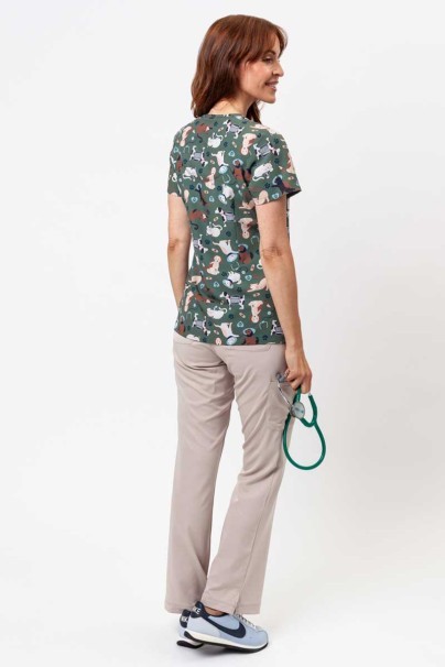 Women’s Maevn Prints scrub top Cuddly Checkup-6