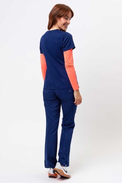 Women's Healing Hands Rebecca Flare scrub trousers navy-7