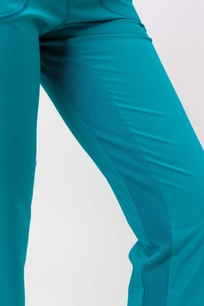 Women's Cherokee Infinity Slim Pull-on scrub trousers teal blue-5