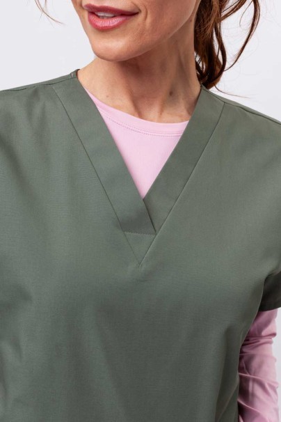 Women’s Cherokee Originals V-Neck scrub top olive-3