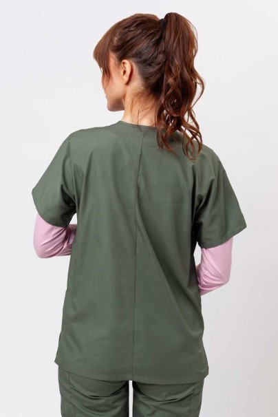 Women's Cherokee Originals scrubs set (V-neck top, N.Rise trousers) olive-3