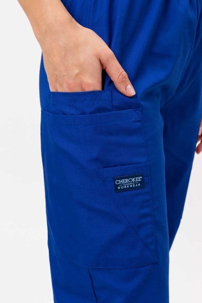 Women’s Cherokee Originals Natural Rise scrub trousers galaxy blue-3