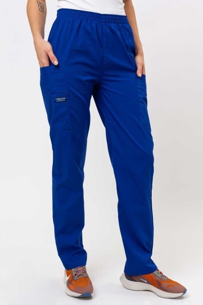 Women's Cherokee Originals scrubs set (V-neck top, N.Rise trousers) galaxy blue-8