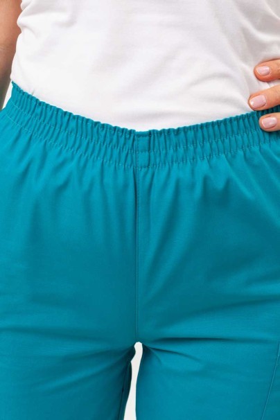 Women’s Cherokee Originals Natural Rise scrub trousers teal blue-4