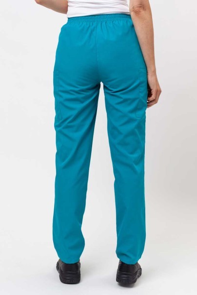 Women's Cherokee Originals scrubs set (V-neck top, N.Rise trousers) teal blue-8
