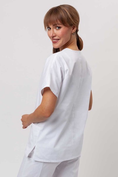 Women's Cherokee Originals scrubs set (V-neck top, N.Rise trousers) white-3