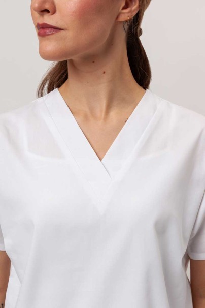 Women's Cherokee Originals scrubs set (V-neck top, N.Rise trousers) white-4