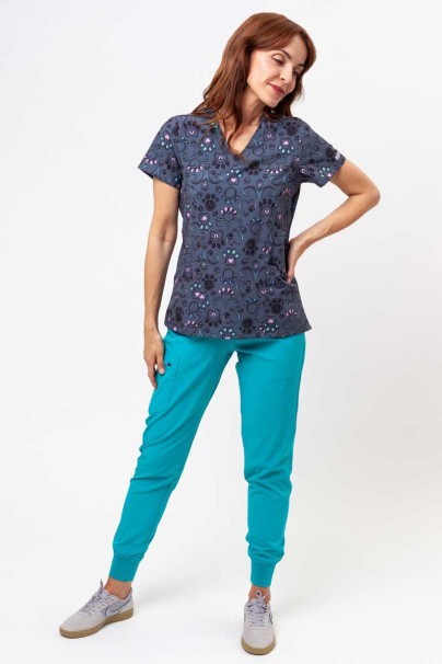 Women’s Maevn Prints scrub top Regal Paws-2