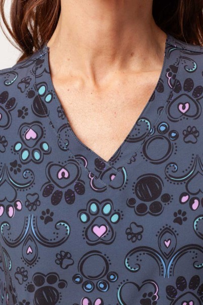 Women’s Maevn Prints scrub top Regal Paws-3