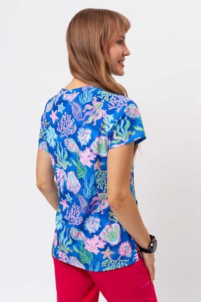 Women’s Maevn Prints scrub top Summer Tides-2