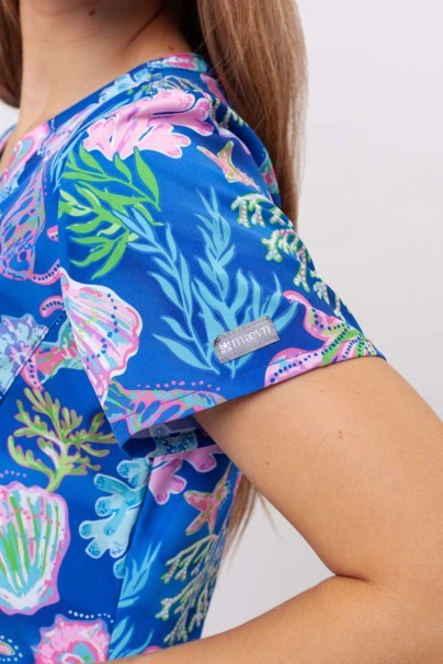 Women’s Maevn Prints scrub top Summer Tides-4