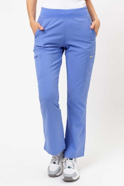 Women's Maevn Momentum scrubs set (Dolman top, Flare Leg trouser) ceil blue-9