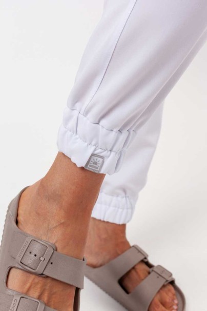 Women's Sunrise Uniforms Premium Vibe scrub jogger trousers white-6