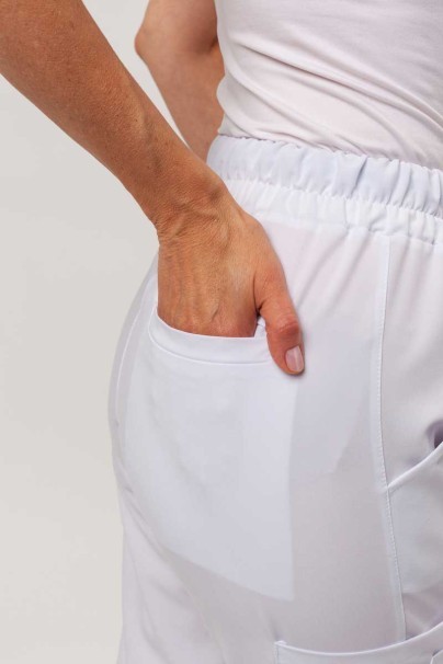 Women's Sunrise Uniforms Premium Vibe scrub jogger trousers white-3