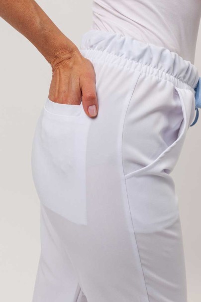 Women's Sunrise Uniforms Premium scrubs set (Aura top, Pride trousers) white-10