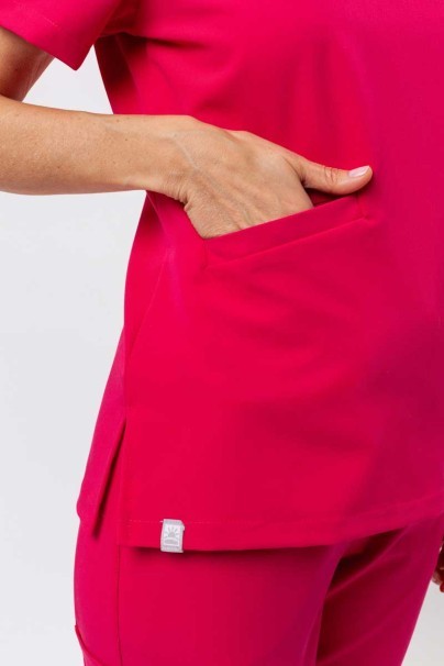 Women's Sunrise Uniforms Premium Aura scrub top raspberry-4