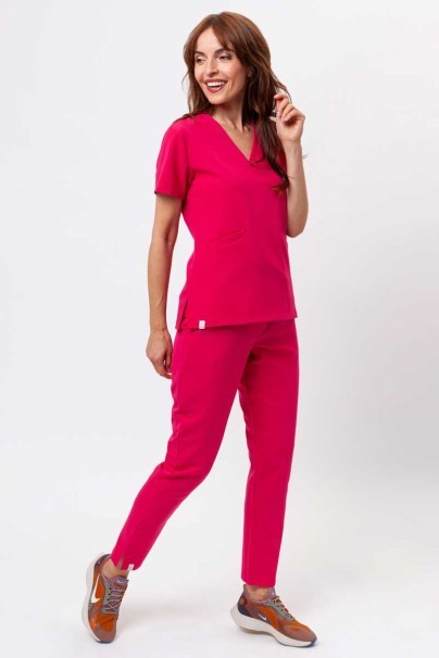 Women's Sunrise Uniforms Premium Pride scrub trousers raspberry-2
