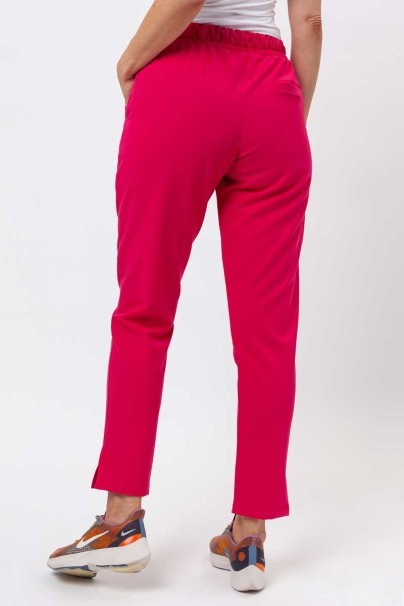 Women's Sunrise Uniforms Premium scrubs set (Aura top, Pride trousers) raspberry-7