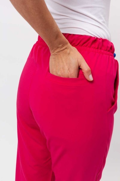 Women's Sunrise Uniforms Premium scrubs set (Aura top, Pride trousers) raspberry-8