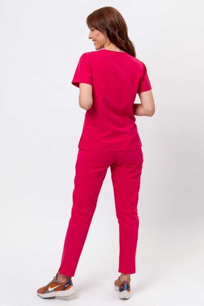 Women's Sunrise Uniforms Premium scrubs set (Aura top, Pride trousers) raspberry-2