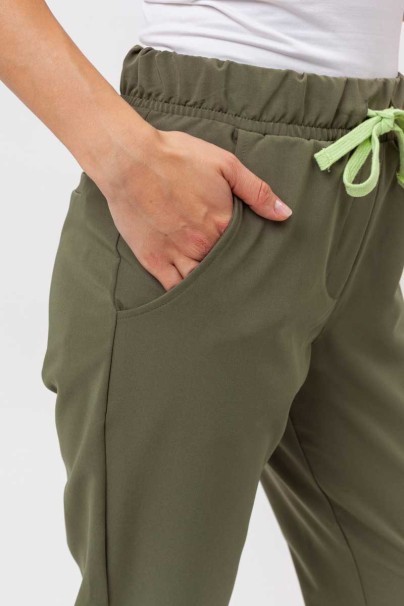 Women's Sunrise Uniforms Premium Pride scrub trousers olive-3