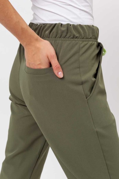 Women's Sunrise Uniforms Premium scrubs set (Aura top, Pride trousers) olive-9