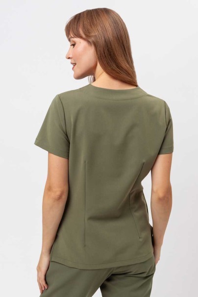 Women's Sunrise Uniforms Premium scrubs set (Aura top, Pride trousers) olive-3