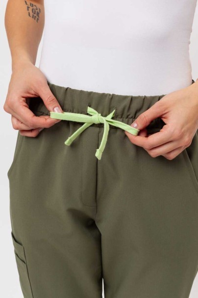 Women's Sunrise Uniforms Premium Vibe scrub jogger trousers olive-5