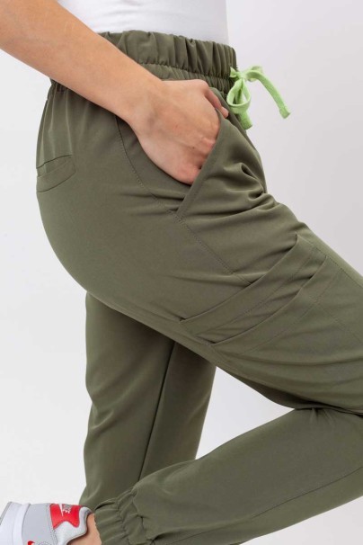 Women's Sunrise Uniforms Premium Vibe scrub jogger trousers olive-4