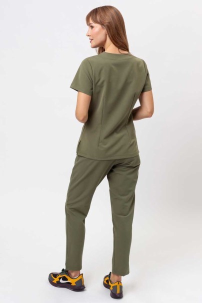 Women's Sunrise Uniforms Premium Aura scrub top olive-7