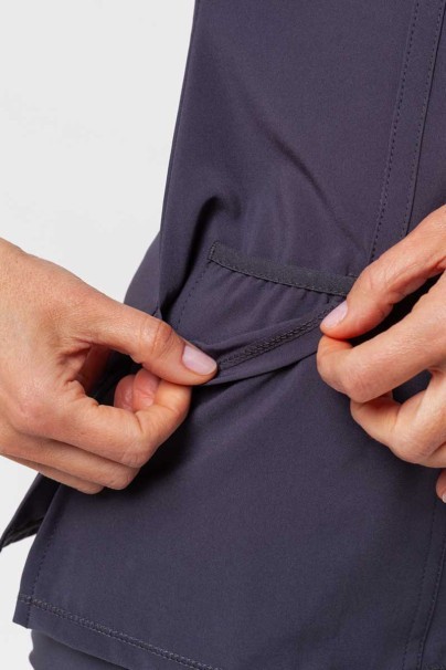 Women's Cherokee Infinity Round Neck scrub top white pewter-7