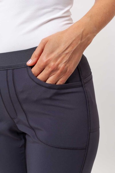 Women's Cherokee Infinity Slim Pull-on scrub trousers pewter-4