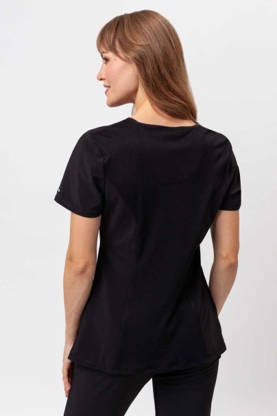 Women's Cherokee Infinity Round Neck scrub top black-2