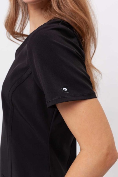 Women's Cherokee Infinity Round Neck scrub top black-5