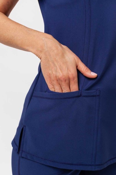 Women's Cherokee Infinity Round Neck scrub top navy-5