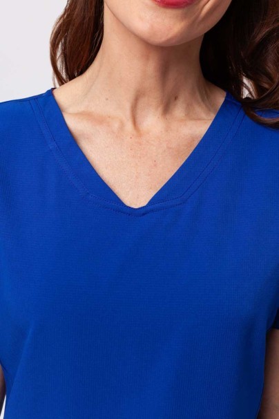 Women's Heartsoul Break on Through V-neck scrub top galaxy blue-2