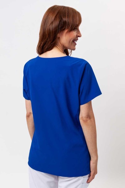 Women's Heartsoul Break on Through V-neck scrub top galaxy blue-2