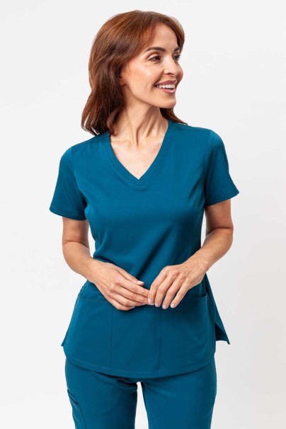 Women's Healing Hands scrubs set (Monica top, Rebecca trousers) caribbean blue-3